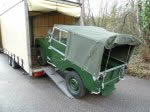 HUX 783 - 1952 Series I - restored by the great Ken Wheelright - ready to load for its trip to Germany