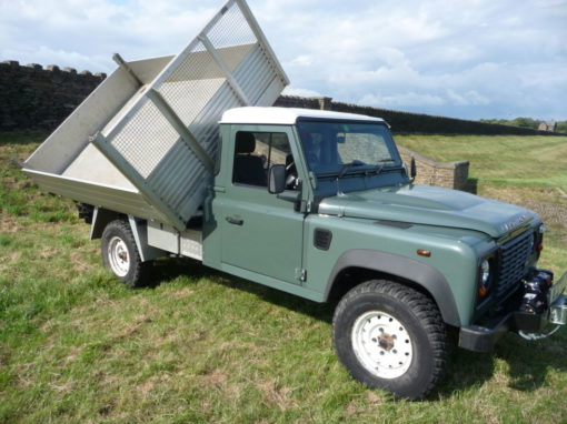 WJ12 GRX – 2012 – Land Rover Defender 130 – 3 way dropside tipper ...