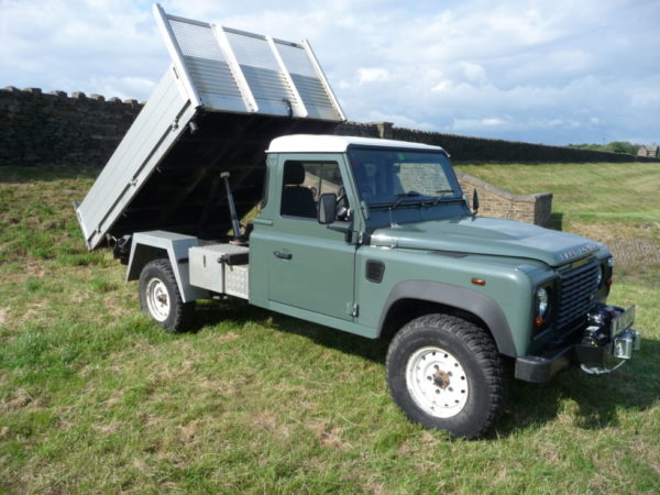 WJ12 GRX – 2012 – Land Rover Defender 130 – 3 way dropside tipper ...