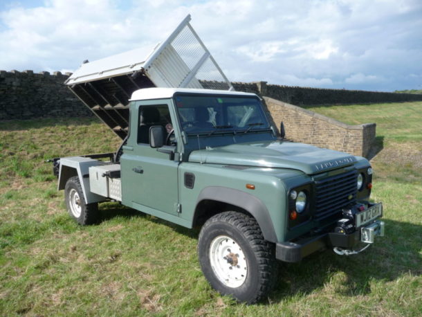 WJ12 GRX – 2012 – Land Rover Defender 130 – 3 way dropside tipper ...