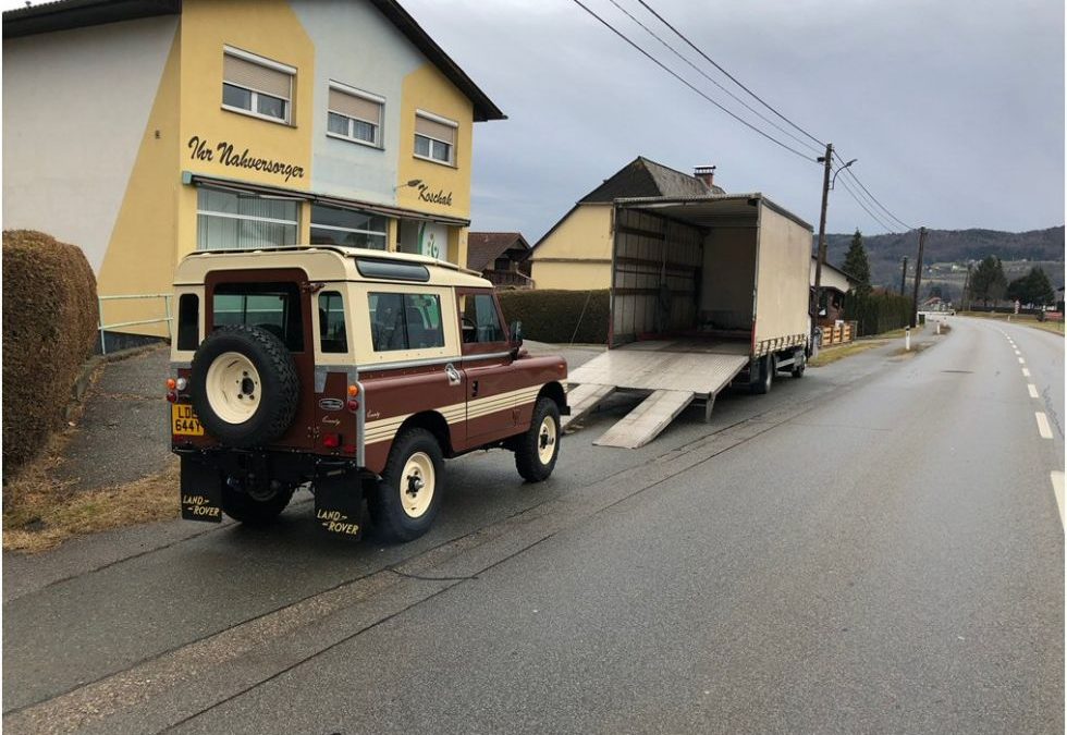 1982 Land Rover County Station Wagon – Arrives Safely in Austria