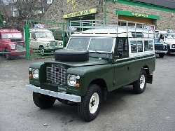 Land Rover series III 109 3 door with roof rack, safari roof - rebuilt and exported to Seaside california